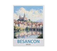 1000 Pièces De Puzzle pour Adultes Et Enfants，Besançon Doubs，1000 Comprimés pour Adultes Jeu Familial De Décompression Parent-Enfant（75x50cm）-GP99