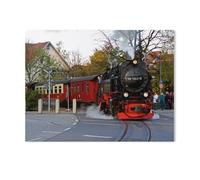 1000 Pièces De Puzzle pour Adultes Et Enfants，en Chemin de Fer à Voie étroite vers Le Brocken du Harz，1000 Comprimés pour Adultes Jeu Familial De Décompression Parent-Enfant（50x70cm）-AD23