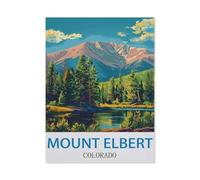 1000 Pièces De Puzzle pour Adultes Et Enfants，Mont Elbert, Colorado，1000 Comprimés pour Adultes Jeu Familial De Décompression Parent-Enfant（75x50cm）-CI78