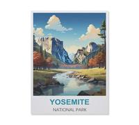 1000 Pièces De Puzzle pour Enfant，Parc National de Yosemite，Jouets Jeux Amusants Bois Grand Cadeau Éducatif pour Les Enfants（75x50cm）-IC2
