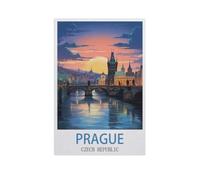 1000 Pièces De Puzzle pour Enfant，Prague, République tchèque，Jouets Jeux Amusants Bois Grand Cadeau Éducatif pour Les Enfants（75x50cm）-AJ36
