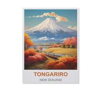 1000 Pièces De Puzzles en Bois，Tongariro Nouvelle-Zélande，Jeu De Jouets pour Enfants Adultes - Classique Dessin Puzzle Occasionnel Éducation（75x50cm）-IA96