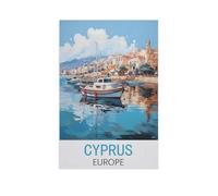 1000 Pièces De Puzzles en Papier，Chypre, Europe，Jeu De Jouets pour Enfants Adultes - Classique Dessin Puzzle Occasionnel Éducation（38x26cm）-AN10