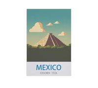 1000 Pièces De Puzzles en Papier，Mexique, Chichen Itza，Jeu De Jouets pour Enfants Adultes - Classique Dessin Puzzle Occasionnel Éducation（50x70cm）-GE86