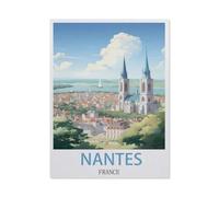 1000 Pièces De Puzzles en Papier,Nantes, France,Jeu De Jouets pour Enfants Adultes - Classique Dessin Puzzle Occasionnel Éducation(38x26cm)-EO85