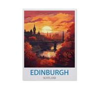 1000 Pièces De Puzzles pour Adultes Et Enfants,Édimbourg, Écosse,Jouet De Jeu Familial | Jeu Éducatif | Décoration Murale À La Maison | Choix De Cadeaux(38x26cm)-CO50