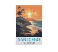 1000 Pièces De Puzzles pour Adultes Et Enfants,San Diego Californie,Jouet De Jeu Familial | Jeu Éducatif | Décoration Murale À La Maison | Choix De Cadeaux(75x50cm)-FS11