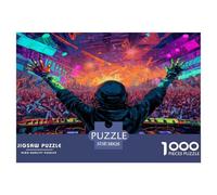 1000 Pièces DJ Puzzles Jeu De Société Adulte Pièces Parfaitement Assorties Pic de l'Onde Sonore Puzzles Classiques Qualité Premium pour Adultes 38x26cm/1000pcs