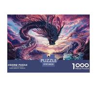 1000 Pièces Drachen Puzzles Jeu De Puzzle Activités Familiales Stimulantes Chinois Puzzles Classiques Qualité Premium pour Adultes 38x26cm/1000pcs