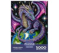 1000 Pièces Dragon Papier Puzzle Jeu De Société Adulte Activités Familiales Stimulantes Créatures fantastiques Casse-tête Qualité Premium pour Adultes 70x50cm/1000pcs
