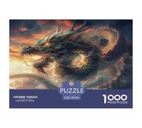 1000 Pièces Dragon Papier Puzzle Jeu De Société Adulte Activités Familiales Stimulantes Wyvern Casse-tête Qualité Premium pour Adultes 70x50cm/1000pcs