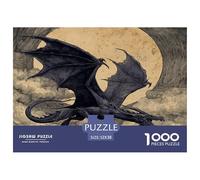 1000 Pièces Dragon Puzzles Divertissement Créatif Pièces Parfaitement Assorties Créatures fantastiques Casse-tête Qualité Premium pour Adultes 52x38cm/1000pcs