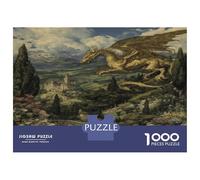 1000 Pièces Dragon Puzzles Jeu De Puzzle Activités Familiales Stimulantes Animaux mythiques Casse-tête Qualité Premium pour Adultes Et Enfants 70x50cm/1000pcs