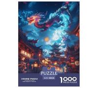 1000 Pièces Dragon Puzzles Jeu De Puzzle Pièces Parfaitement Assorties Chinois Puzzles Classiques Qualité Premium pour Adultes 38x26cm/1000pcs