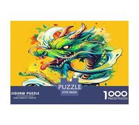 1000 Pièces Dragon Puzzles Jeu De Puzzle Pièces Parfaitement Assorties Wyvern Casse-tête Qualité Premium pour Adultes Et Enfants À Partir De 12 Ans 38x26cm/1000pcs