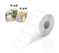 1000 Pièces Étiquettes Thermiques, 50 x 30 mm Blanches Rouleau Etiquettes Autocollantes, Etiquettes Autocollantes Thermique, Étiquettes d'adresse Blanc, Etiquettes Shipping, pour Bureau, Maison