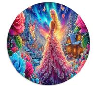 1000 Pièces Fantaisie Rose Reine Jigsaw Puzzle Jeux D'intelligence Fleurs Brillantes Puzzle Art Déco Idées Cadeaux pour Adultes Et Enfants À Partir De 12 Ans 1000pcs (67.5x67.5cm)