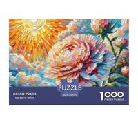 1000 Pièces Fleur de Fatsia Japonica Papier Puzzle Jeu De Puzzle Activités Familiales Stimulantes Plantes Casse-tête Qualité Premium pour Adultes Et Enfants 70x50cm/1000pcs