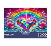 1000 Pièces Fleurs d'amour Puzzles Divertissement Créatif Pièces Parfaitement Assorties Belle Casse-tête Qualité Premium pour Adultes 38x26cm/1000pcs