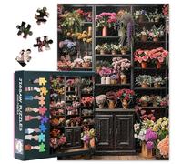 1000 pièces Fleurs dans une pièce Jigsaw Puzzles pour adultes Grande variété de fleurs Puzzles pour fête d'anniversaire Cadeau Intelligence florale Puzzle pour la famille Jeux d'intérieur 70 cm x 50