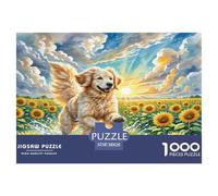 1000 Pièces Goldendoodle Puzzles Jeu De Société Adulte Activités Familiales Stimulantes Cute Animaux Casse-tête Qualité Premium pour Adultes Et Enfants 38x26cm/1000pcs