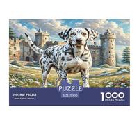 1000 Pièces Grand Danois Puzzles Divertissement Créatif Pièces Parfaitement Assorties Cute Animaux Casse-tête Qualité Premium pour Adultes 70x50cm/1000pcs