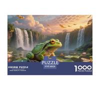 1000 Pièces Grenouille Puzzle Familial Faune Sauvage Puzzle Adulte Défi Jouets Puzzle Difficile Décoration Familiale Adultes Et Enfants Dès 14 Ans 38x26cm/1000pcs