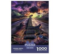 1000 Pièces guitaree Puzzles Jeu De Puzzle Activités Familiales Stimulantes Instruments de Musique Casse-tête Qualité Premium pour Adultes Et Enfants 70x50cm/1000pcs