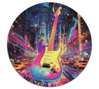 1000 Pièces guitaree Puzzles Jeu De Puzzle Activités Familiales Stimulantes Instruments de Musique Puzzles Classiques Qualité Premium pour Adultes 1000pcs (67.5x67.5cm)