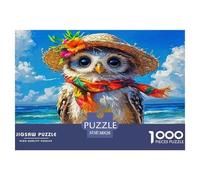 1000 Pièces Hiouf Puzzles Divertissement Créatif Activités Familiales Stimulantes Oiseau Casse-tête Qualité Premium pour Adultes 38x26cm/1000pcs