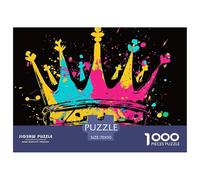 1000 Pièces Hip Hop Couronne Jeu Éduchatif Puzzle Adulte Cadeau Stimulant Puzzle Difficile Activité Familiale Parfaite Parfait pour Les Soirées De Jeu 70x50cm/1000pcs