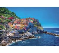 1000 Pieces Italie De Rêve Cinque Terre Village Européen Paysage Côtier De La Mer Jeux pour Adultes Jouets Puzzles en Bois pour Cadeaux De Noël
