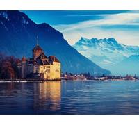 1000 Pièces Jigsaw Puzzle - Idéal pour Un Cadeau-Suisse, lac, Genève, Ville 70x50cm