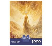 1000 Pièces La déesse de l'aube Puzzles Divertissement Créatif Activités Familiales Stimulantes The Desert Royaume des Fleurs Casse-tête Qualité Premium pour Adultes 52x38cm/1000pcs