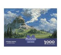 1000 Pièces La Respiration du Dieu de la Montagne Puzzle Amusant Divertissement Créatif Pièces Parfaitement Assorties The Azure Ridge Casse-tête Qualité Premium pour Adultes 70x50cm/1000pcs