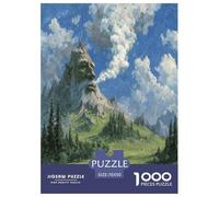 1000 Pièces La Respiration du Dieu de la Montagne Puzzles Divertissement Créatif Activités Familiales Stimulantes The Azure Ridge Casse-tête Qualité Premium pour Adultes 70x50cm/1000pcs