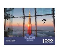 1000 Pièces Landmarks de la Ville Jeu Éducatif Tour Montparnasse Puzzle Adulte Défi Jouets Puzzle Difficile Illustration - Premium Parfait pour Les Soirées De Jeu 70x50cm/1000pcs