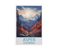 1000 Pieces Landscape Puzzles DIY，Aspen Colorado，Jigsaw Creativity Toys for Kids Adults（38x52cm）-FU74