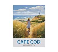 1000 Pieces Landscape Puzzles DIY，Cape Cod Massachusetts，Jigsaw Creativity Toys for Kids Adults（38x52cm）-EB33