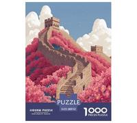 1000 Pièces L'architecture Chinoise Ancienne Puzzle Amusant Divertissement Créatif Pièces Parfaitement Assorties Style Chinois Casse-tête Qualité Premium pour Adultes 52x38cm/1000pcs