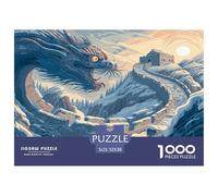 1000 Pièces L'architecture Chinoise Ancienne Puzzles Jeu De Puzzle Activités Familiales Stimulantes Style Chinois Casse-tête Qualité Premium pour Adultes Et Enfants 52x38cm/1000pcs