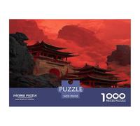 1000 Pièces L'architecture Chinoise Ancienne Puzzles Jeu De Société Adulte Activités Familiales Stimulantes Style Chinois Casse-tête Qualité Premium pour Adultes Et Enfants 70x50cm/1000pcs