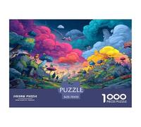 1000 Pièces Le Pays des Caprices Puzzles Jeu De Puzzle Activités Familiales Stimulantes Chemin des Nuages Colorés Puzzles Classiques Qualité Premium pour Adultes 70x50cm/1000pcs