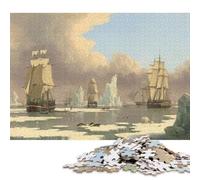 1000 pièces - Le Sloka de la pêche à la Baleine du Nord - Puzzle carré créatif pour Adultes, Puzzles en Bois, Jeu de défi Unique, 1000 pièces (75 x 50 cm)