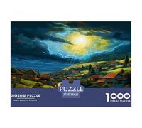 1000 Pièces Les Les Villages Papier Puzzle Jeu De Puzzle Activités Familiales Stimulantes Hamlet Casse-tête Qualité Premium pour Adultes Et Enfants 38x26cm/1000pcs