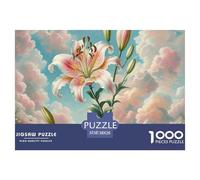 1000 Pièces Lily Puzzles Jeu De Société Adulte Fleur Casse-tête Activités Familiales Stimulantes Qualité Premium pour Adultes 38x26cm/1000pcs