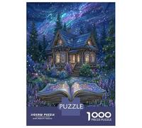 1000 Pièces Livre Magique Papier Puzzle Jeu De Puzzle Activités Familiales Stimulantes Le Chalet de rêve Casse-tête Qualité Premium pour Adultes Et Enfants 70x50cm/1000pcs