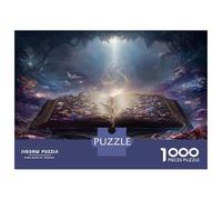 1000 Pièces Livre Magique Puzzles Divertissement Créatif Pièces Parfaitement Assorties Tomé de la forêt enchantée Casse-tête Qualité Premium pour Adultes 70x50cm/1000pcs