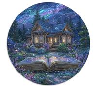 1000 Pièces Livre Magique Puzzles Jeu De Puzzle Pièces Parfaitement Assorties Le Chalet de rêve Puzzles Classiques Qualité Premium pour Adultes 1000pcs (67.5x67.5cm)
