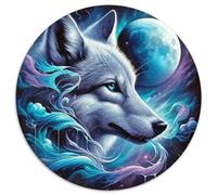 1000 Pièces Loup Puzzle Amusant Jeu De Puzzle Activités Familiales Stimulantes Wild Life Casse-tête Qualité Premium pour Adultes 1000pcs (67.5x67.5cm)